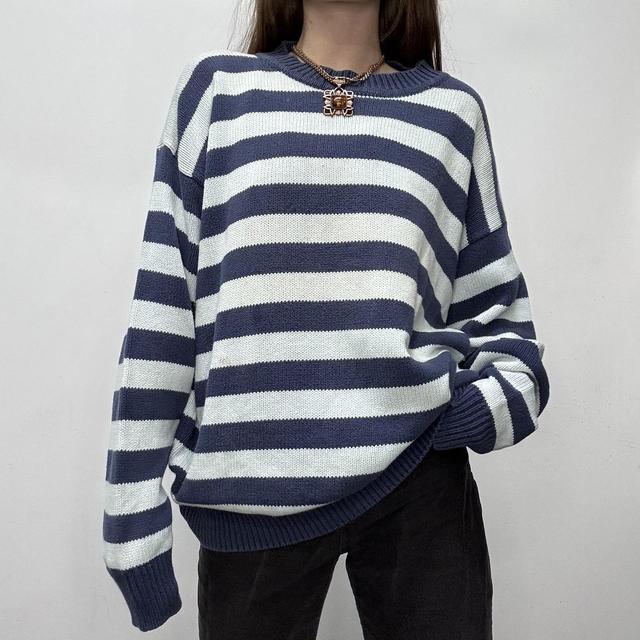 Slouchy oversized striped jumper