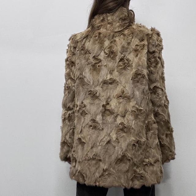 Genuine fur brown fur jacket