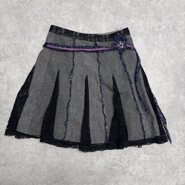Flared fairy tweed skirt