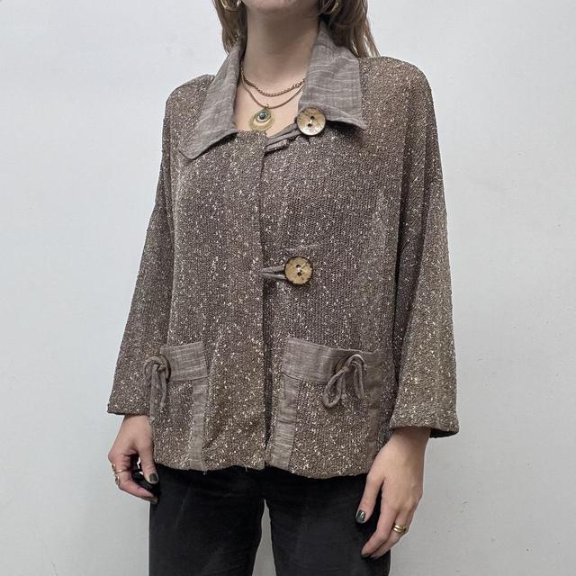 Sheer slouchy archival jacket