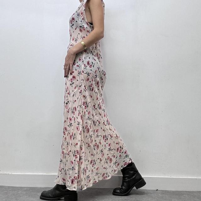 Sheer floaty bias cut maxi dress