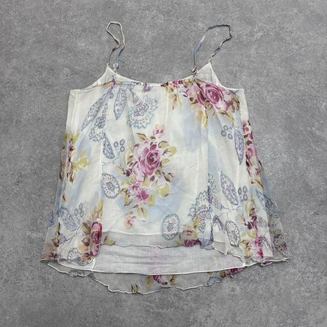 Floaty fairy sheer silk cami vest