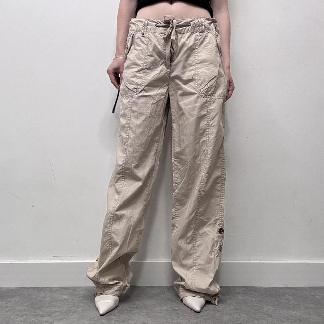 Y2k tan cargo pants