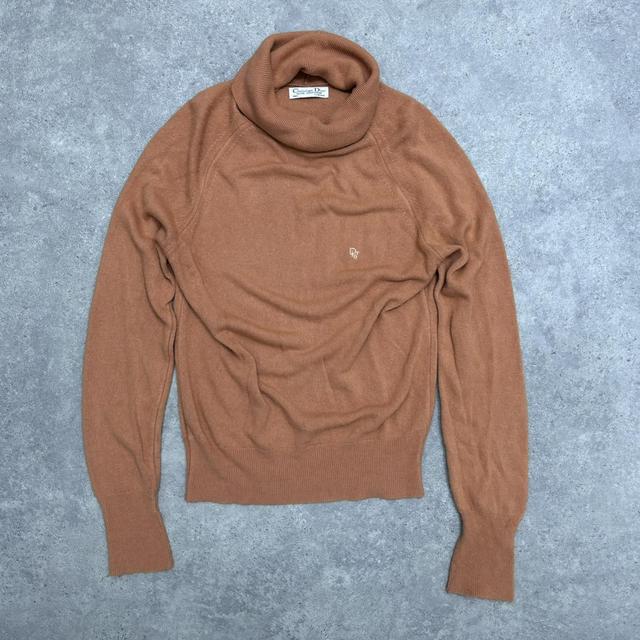 Vintage Dior knitted polo neck jumper