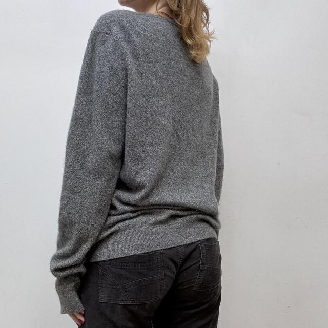 Grey slouchy cashmere jumper