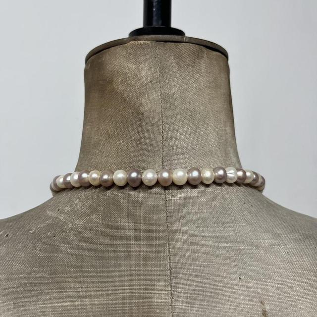Genuine Pearl heart necklace
