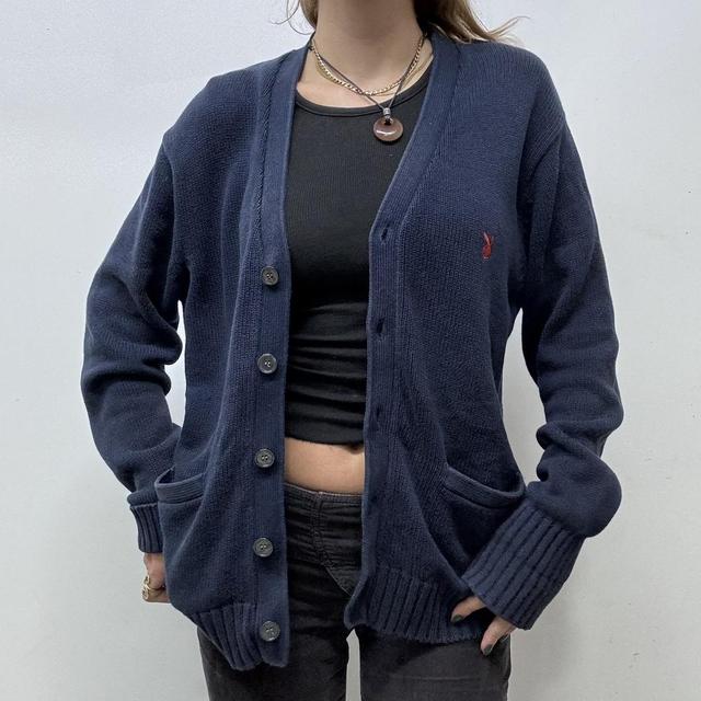 Slouchy oversized playboy cardigan