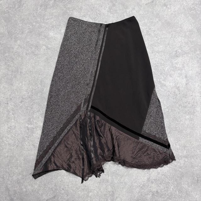 Brown lace asymmetric fairy skirt