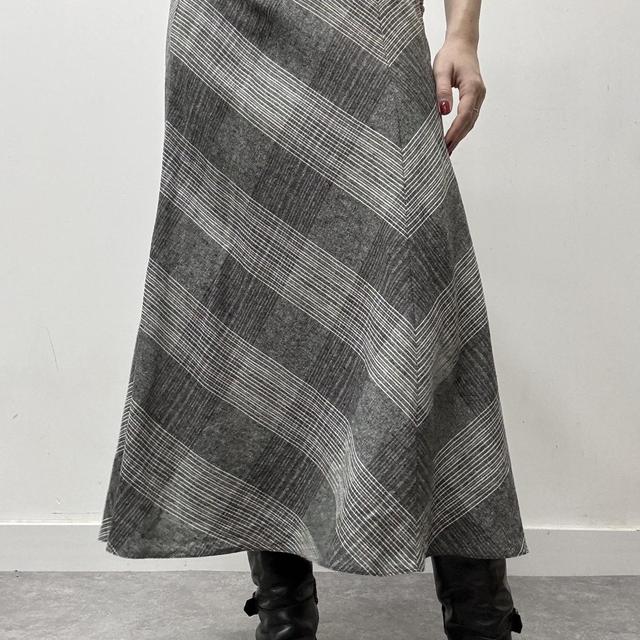 Checked gingham summer skirt