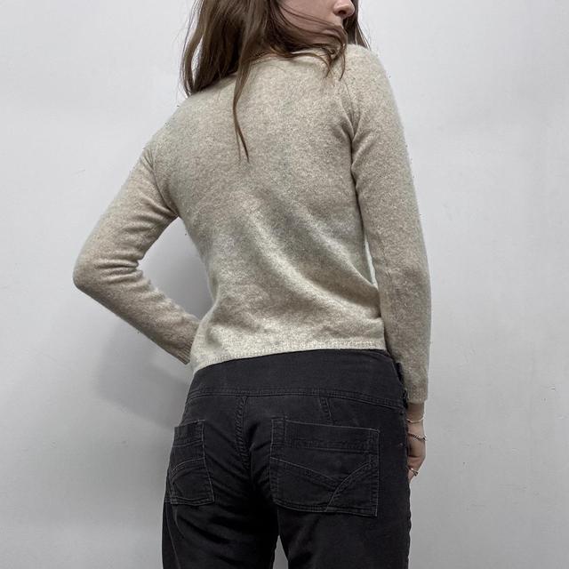 Sheer knit cashmere jumper
