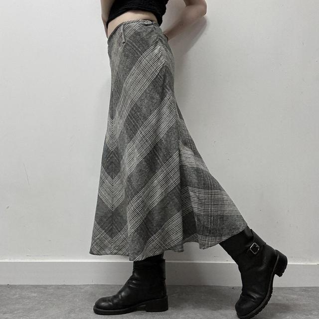 Checked gingham summer skirt