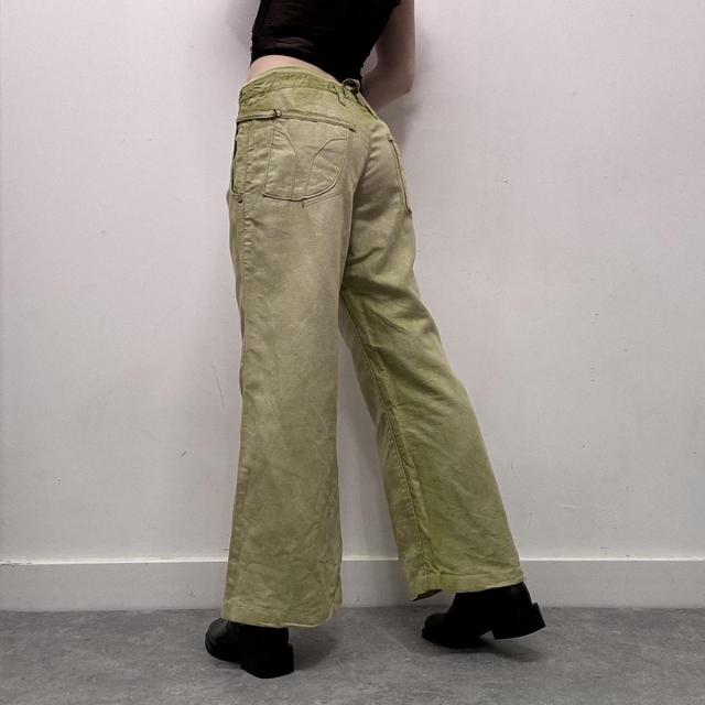 Green linen miss sixty trousers