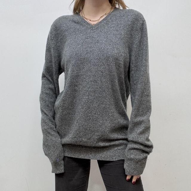 Grey slouchy cashmere jumper