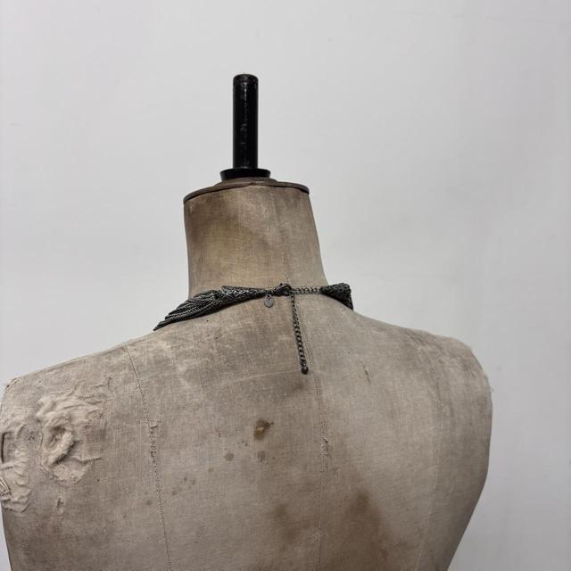 Layered silver chain necklace