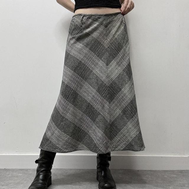 Checked gingham summer skirt