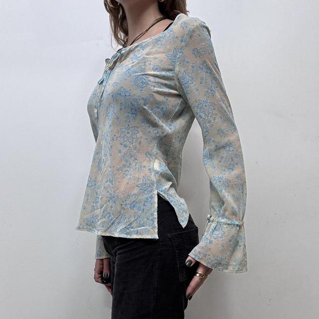 Flared paisley fairy blouse