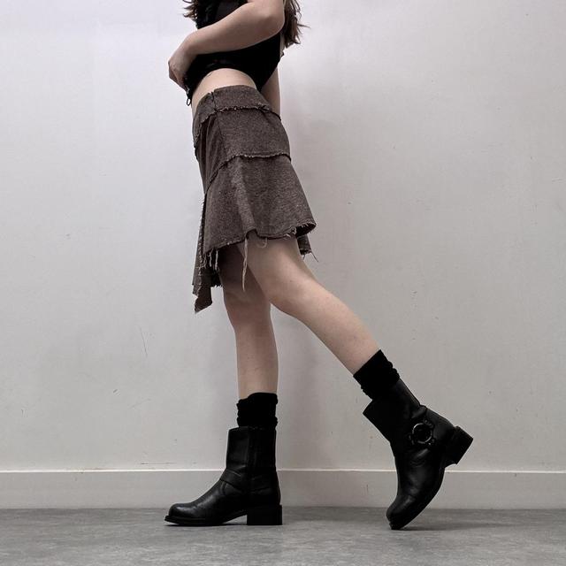 Brown twee fairy mini skirt