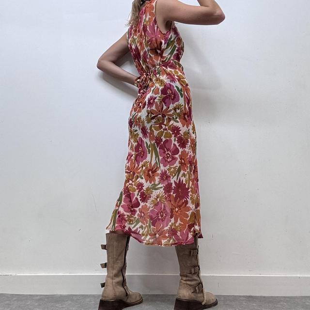 Sheer floral summer dress