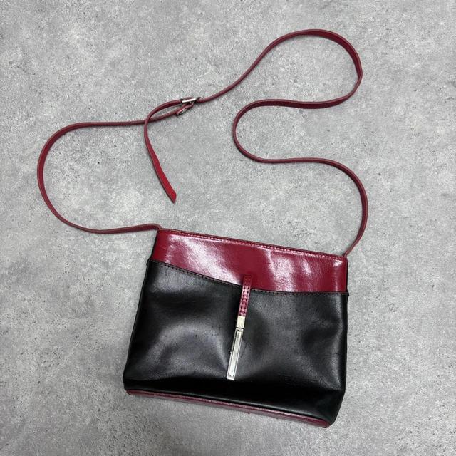 Leather cargo messenger bag