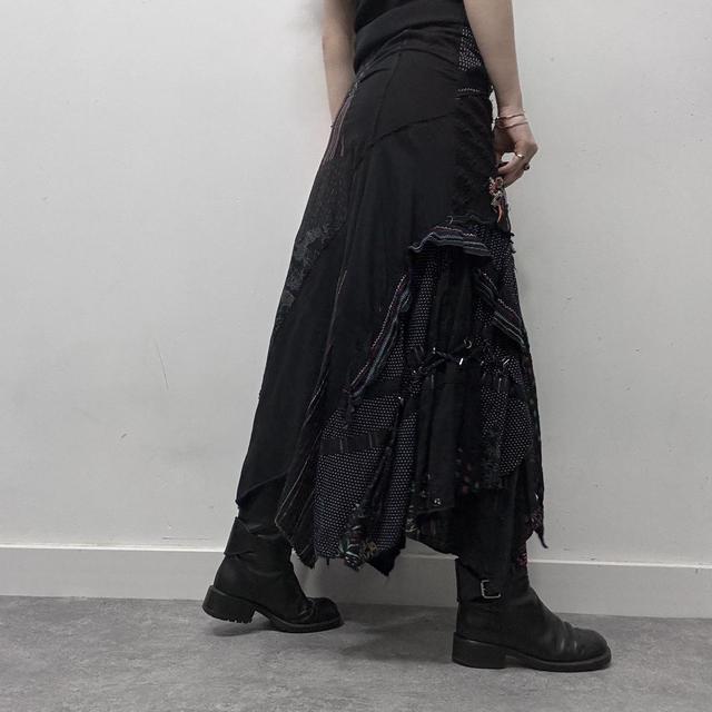 Gothic grunge patchwork fairy skirt