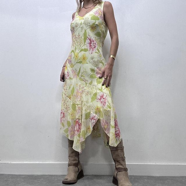 Sheer pastel watercolour flower dress