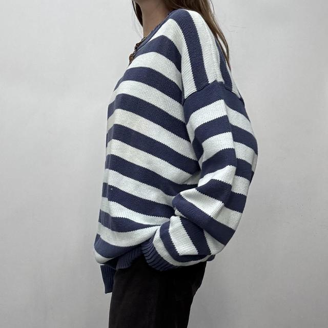 Slouchy oversized striped jumper