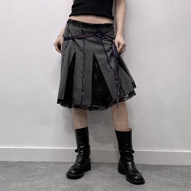 Flared fairy tweed skirt