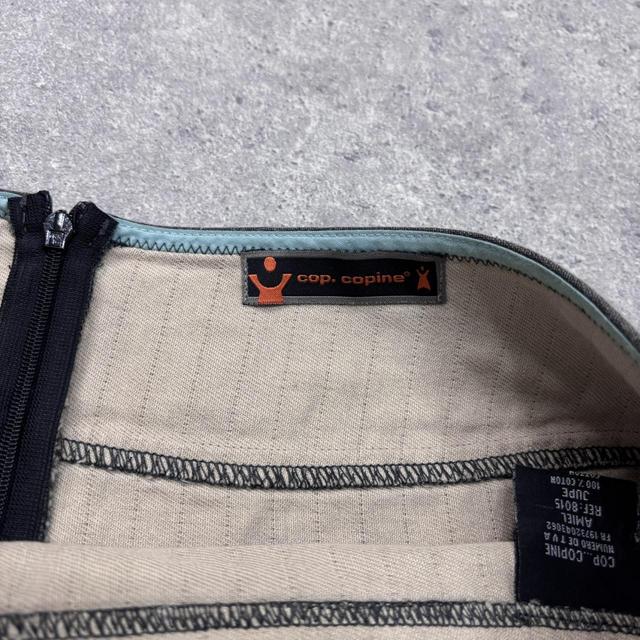 Cop copine pinstripe midi skirt