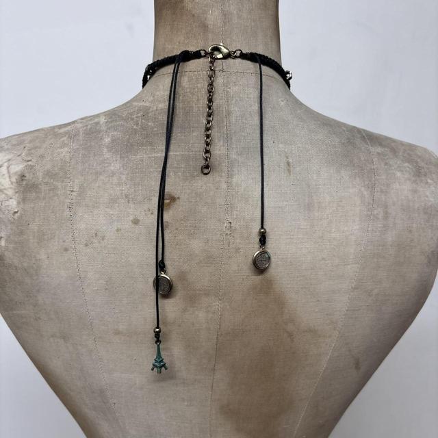 Pearl coin charm necklace