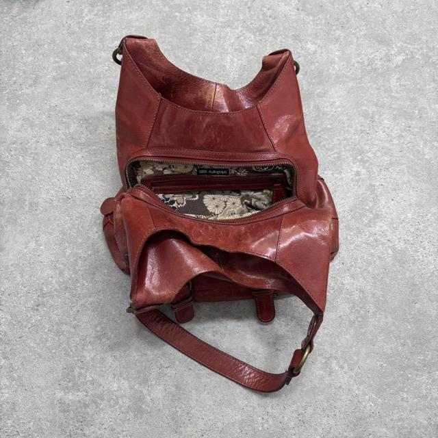 Cherry red shoulder bag