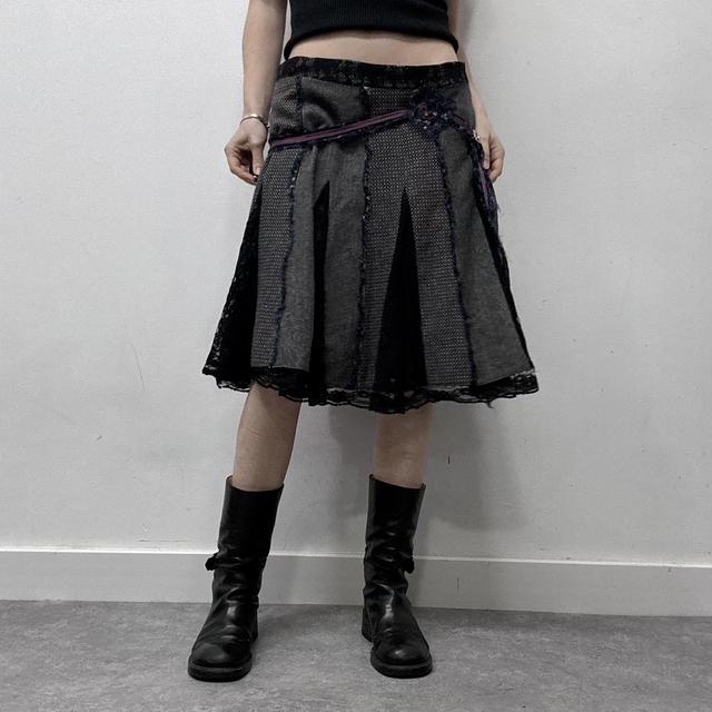 Flared fairy tweed skirt