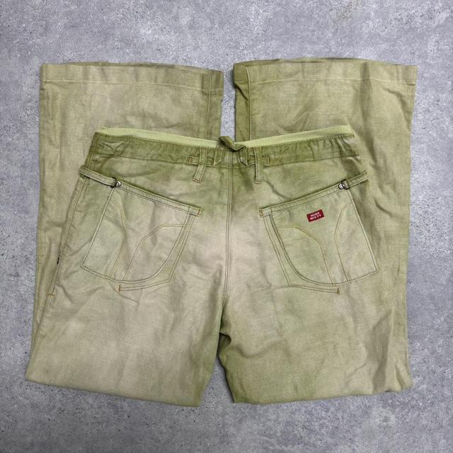 Green linen miss sixty trousers