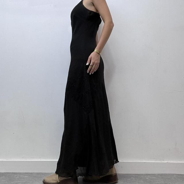 Black floaty maxi dress