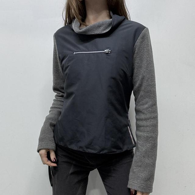 Kookai tech nylon fleece jumper