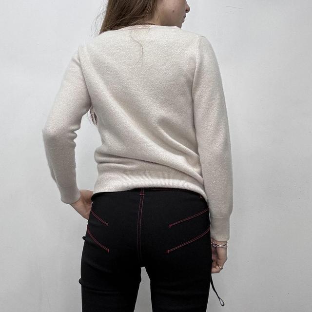 Soft knit cream cashmere jumper