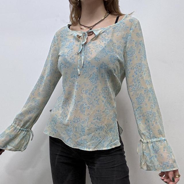 Flared paisley fairy blouse