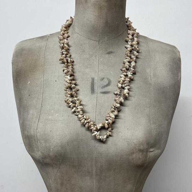 Shell boho beaded layered necklace