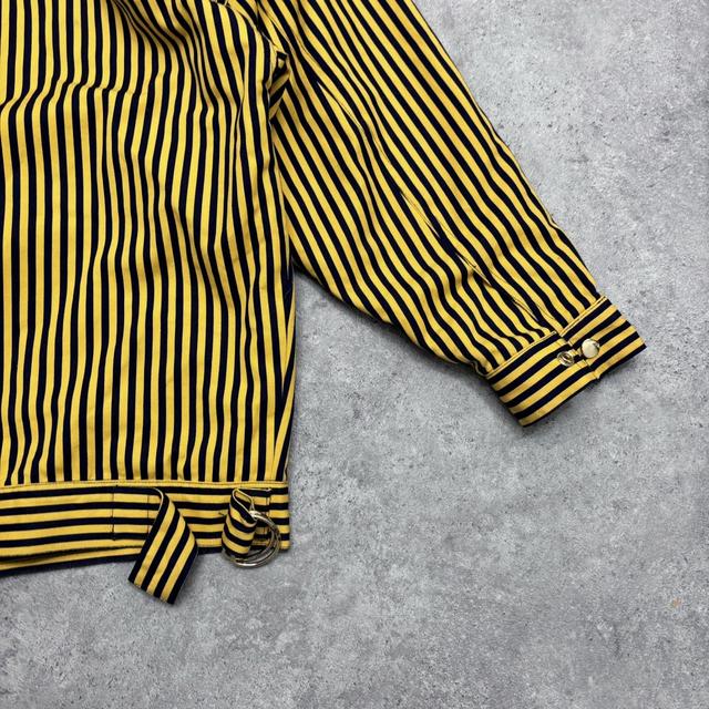 Pinstripe boxy oversized jacket