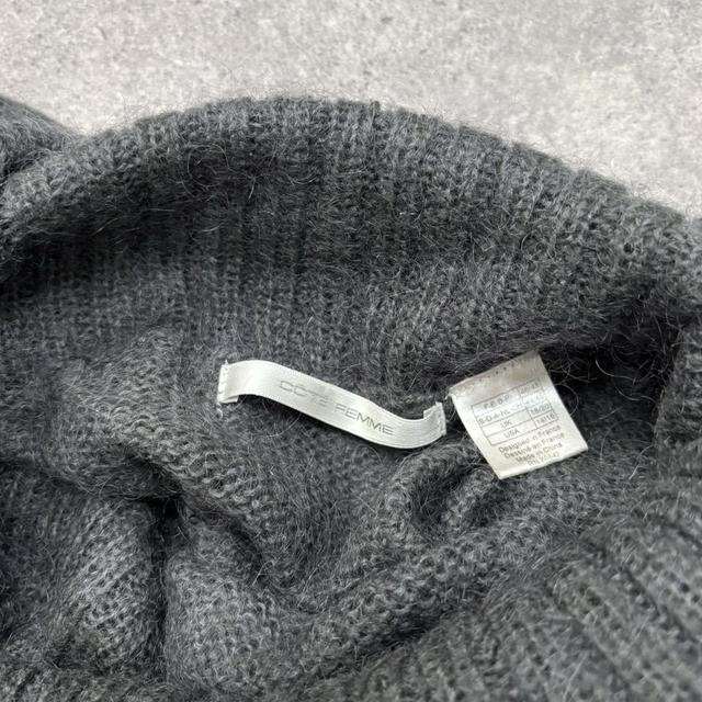 Knitted slouchy wool mohair dress