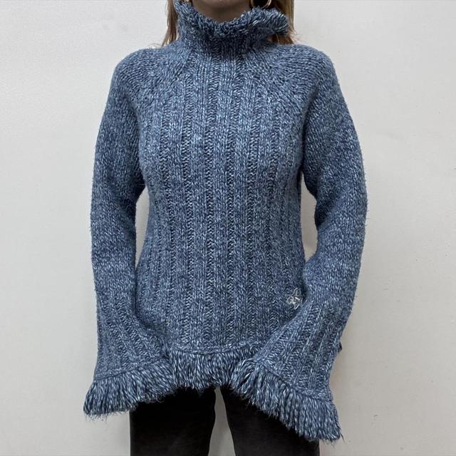 Hippy ribbed tassel knit jumper