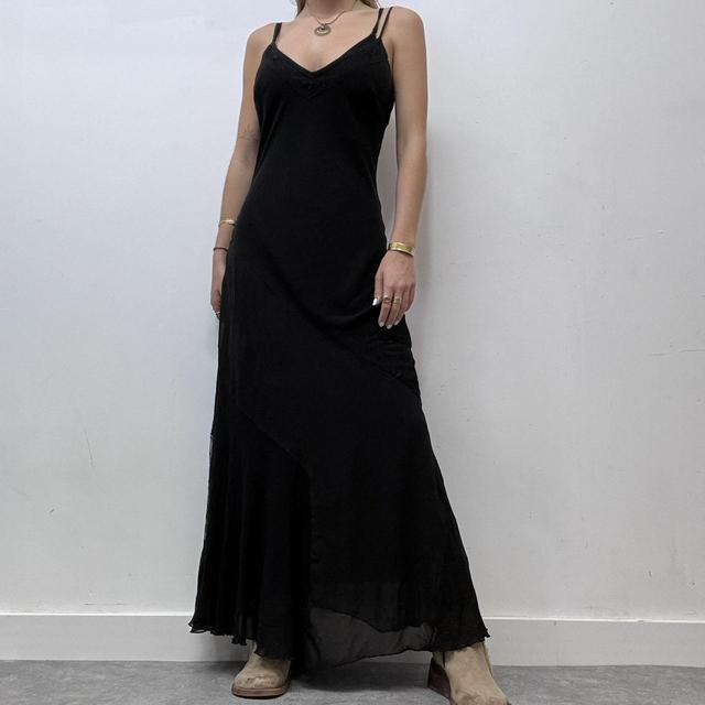 Black floaty maxi dress