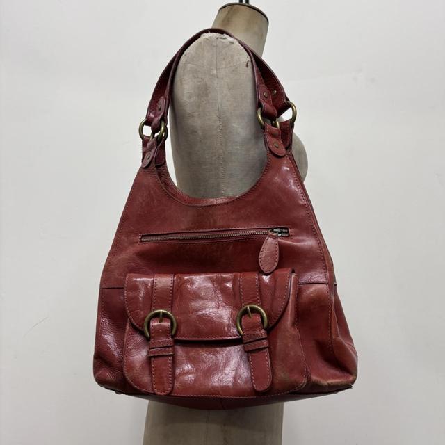 Cherry red shoulder bag