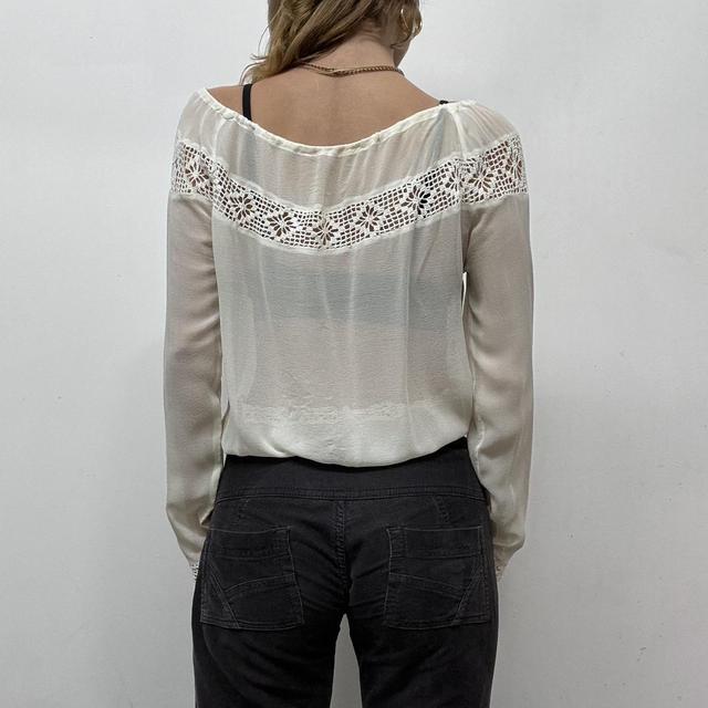 Sheer lace floaty blouse