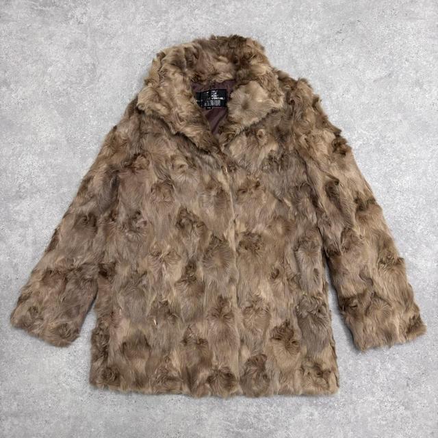 Genuine fur brown fur jacket