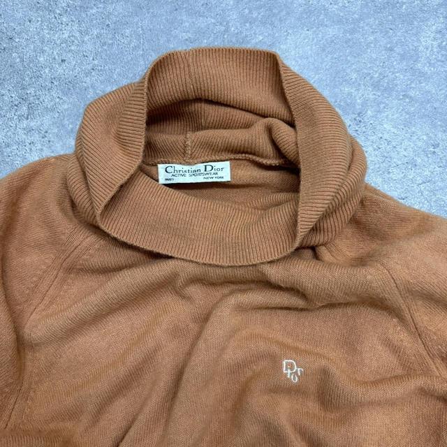 Vintage Dior knitted polo neck jumper