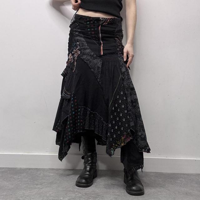 Gothic grunge patchwork fairy skirt