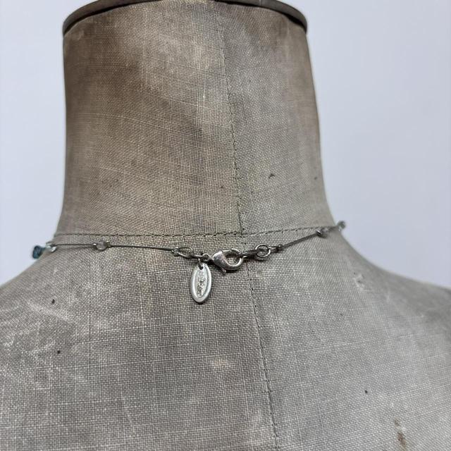 Delicate gemstone crystal necklace