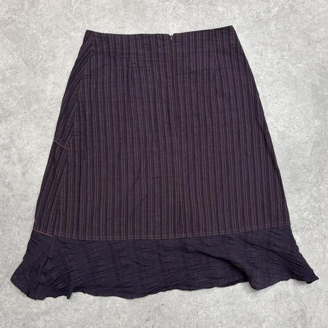 Cargo purple pinstipe skirt