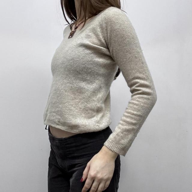 Sheer knit cashmere jumper