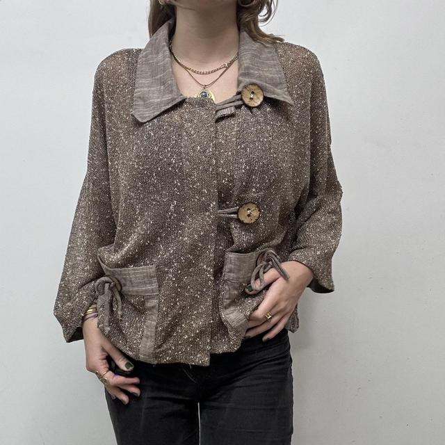 Sheer slouchy archival jacket